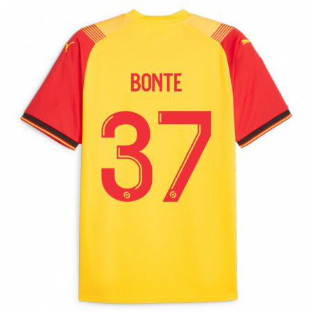 Kandiny Enfant Maillot Nolan Bonte #37 Jaune Tenues Domicile 2023/24 T-Shirt