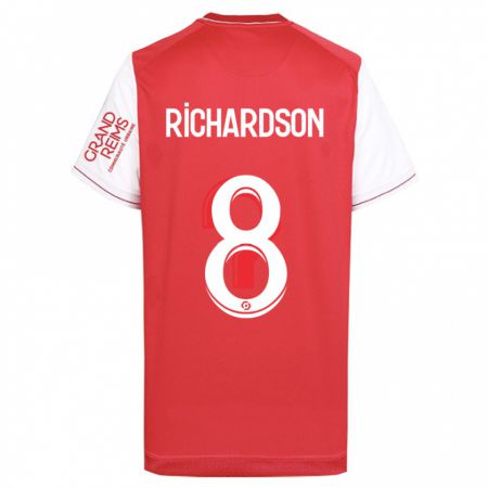 Kandiny Enfant Maillot Amir Richardson #8 Rouge Tenues Domicile 2023/24 T-Shirt