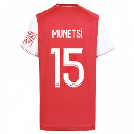 Kandiny Enfant Maillot Marshall Munetsi #15 Rouge Tenues Domicile 2023/24 T-Shirt