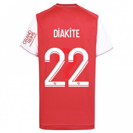 Kandiny Enfant Maillot Oumar Diakité #22 Rouge Tenues Domicile 2023/24 T-Shirt