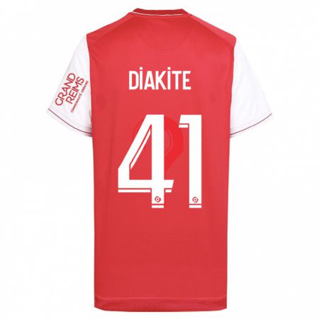 Kandiny Enfant Maillot Ibrahim Diakité #41 Rouge Tenues Domicile 2023/24 T-Shirt