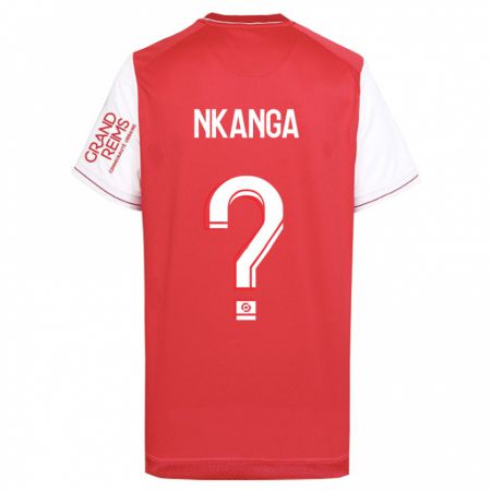 Kandiny Enfant Maillot Dayvin Nkanga #0 Rouge Tenues Domicile 2023/24 T-Shirt