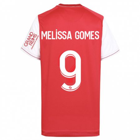 Kandiny Enfant Maillot Melissa Ferreira Gomes #9 Rouge Tenues Domicile 2023/24 T-Shirt