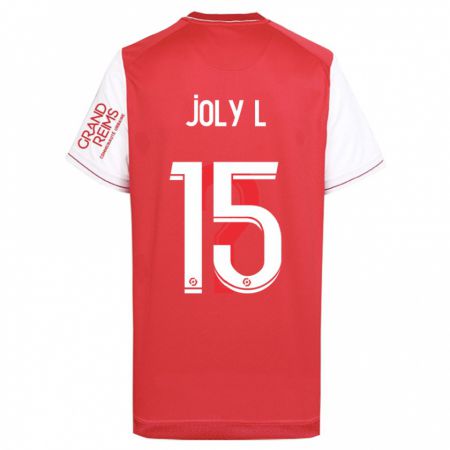 Kandiny Enfant Maillot Lou Ann Joly #15 Rouge Tenues Domicile 2023/24 T-Shirt