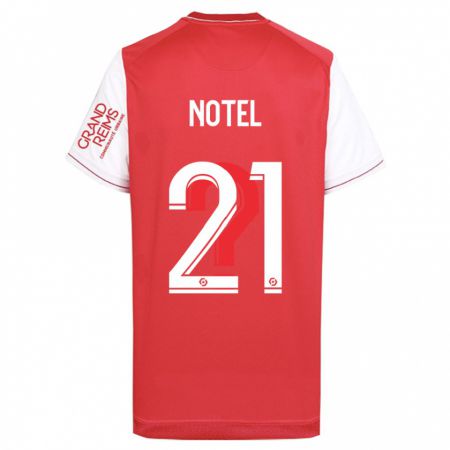 Kandiny Enfant Maillot Lea Notel #21 Rouge Tenues Domicile 2023/24 T-Shirt