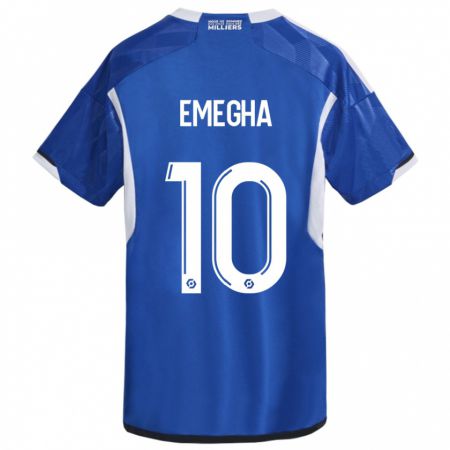 Kandiny Enfant Maillot Emanuel Emegha #10 Bleu Tenues Domicile 2023/24 T-Shirt