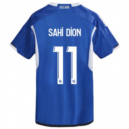 Kandiny Enfant Maillot Moïse Sahi Dion #11 Bleu Tenues Domicile 2023/24 T-Shirt