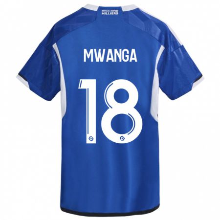 Kandiny Enfant Maillot Junior Mwanga #18 Bleu Tenues Domicile 2023/24 T-Shirt