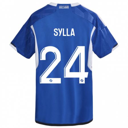 Kandiny Enfant Maillot Abakar Sylla #24 Bleu Tenues Domicile 2023/24 T-Shirt