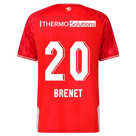 Kandiny Enfant Maillot Joshua Brenet #20 Rouge Tenues Domicile 2023/24 T-Shirt