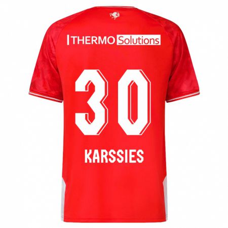 Kandiny Enfant Maillot Sam Karssies #30 Rouge Tenues Domicile 2023/24 T-Shirt