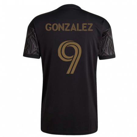 Kandiny Enfant Maillot Mario González #9 Noir Tenues Domicile 2023/24 T-Shirt