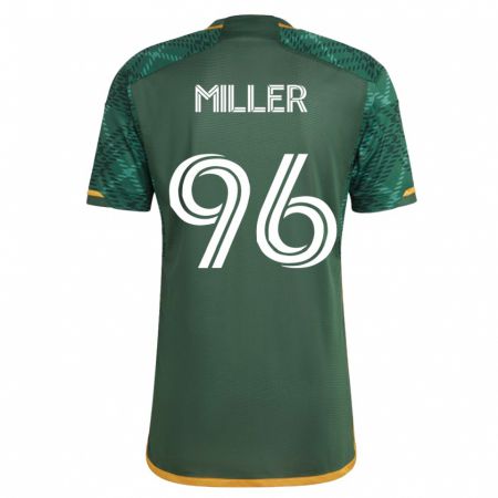 Kandiny Enfant Maillot Carver Miller #96 Vert Tenues Domicile 2023/24 T-Shirt
