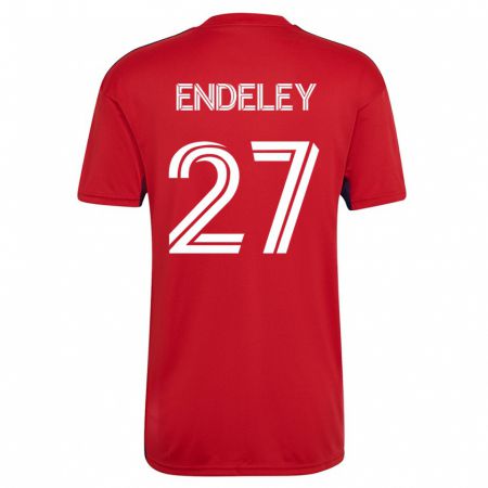 Kandiny Enfant Maillot Herbert Endeley #27 Rouge Tenues Domicile 2023/24 T-Shirt