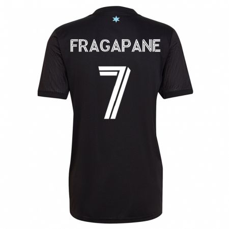 Kandiny Enfant Maillot Franco Fragapane #7 Noir Tenues Domicile 2023/24 T-Shirt