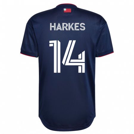 Kandiny Enfant Maillot Ian Harkes #14 Marin Tenues Domicile 2023/24 T-Shirt
