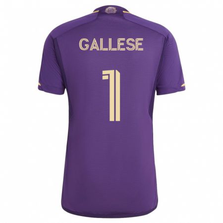 Kandiny Enfant Maillot Pedro Gallese #1 Violet Tenues Domicile 2023/24 T-Shirt