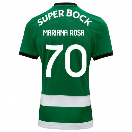 Kandiny Enfant Maillot Mariana Silva Pinto Vilaça Da Rosa #70 Vert Tenues Domicile 2023/24 T-Shirt