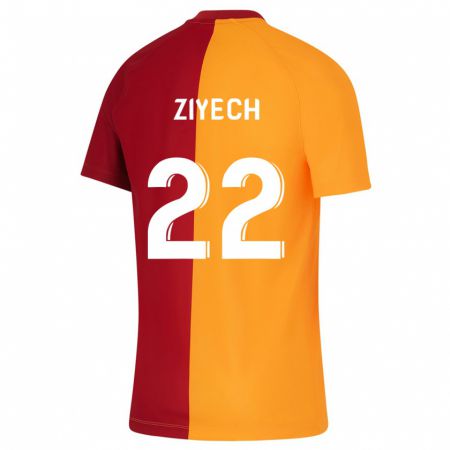 Kandiny Enfant Maillot Hakim Ziyech #22 Orange Tenues Domicile 2023/24 T-Shirt