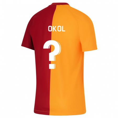 Kandiny Enfant Maillot Umut Okol #0 Orange Tenues Domicile 2023/24 T-Shirt