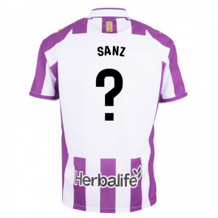 Kandiny Enfant Maillot David Sanz #0 Violet Tenues Domicile 2023/24 T-Shirt