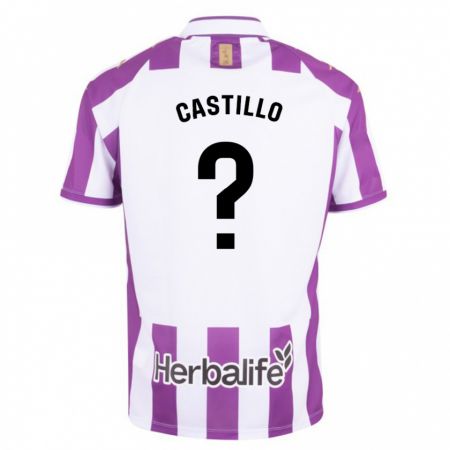 Kandiny Enfant Maillot Gonzalo Castillo #0 Violet Tenues Domicile 2023/24 T-Shirt