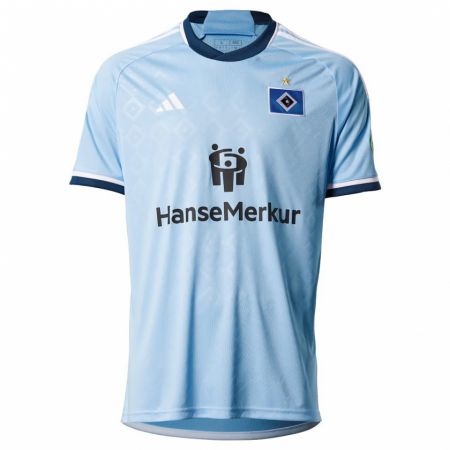 Kandiny Enfant Maillot Lennart Iven Hoee #0 Bleu Tenues Extérieur 2023/24 T-Shirt