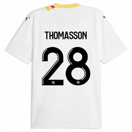 Kandiny Enfant Maillot Adrien Thomasson #28 Noir Tenues Extérieur 2023/24 T-Shirt