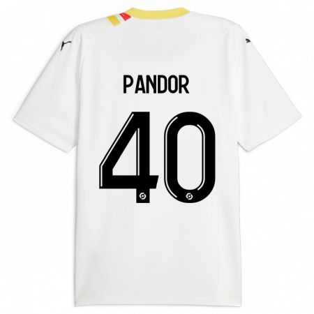 Kandiny Enfant Maillot Yannick Pandor #40 Noir Tenues Extérieur 2023/24 T-Shirt