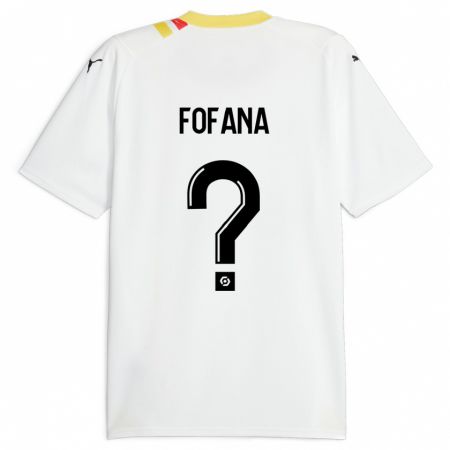 Kandiny Enfant Maillot Rayan Fofana #0 Noir Tenues Extérieur 2023/24 T-Shirt