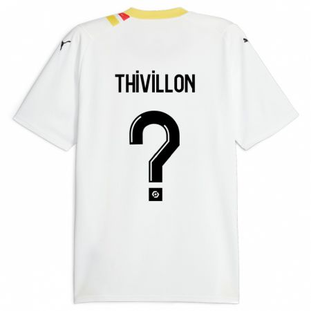 Kandiny Enfant Maillot Lina Thivillon #0 Noir Tenues Extérieur 2023/24 T-Shirt