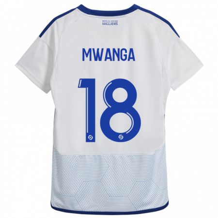 Kandiny Enfant Maillot Junior Mwanga #18 Blanc Tenues Extérieur 2023/24 T-Shirt