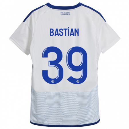 Kandiny Enfant Maillot Maxime Bastian #39 Blanc Tenues Extérieur 2023/24 T-Shirt