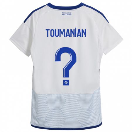 Kandiny Enfant Maillot Anthony Toumanian #0 Blanc Tenues Extérieur 2023/24 T-Shirt