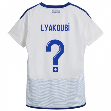 Kandiny Enfant Maillot Oussama Lyakoubi #0 Blanc Tenues Extérieur 2023/24 T-Shirt