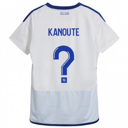 Kandiny Enfant Maillot Mahamadou Kanouté #0 Blanc Tenues Extérieur 2023/24 T-Shirt