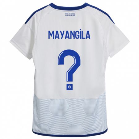 Kandiny Enfant Maillot Ryan Tutu Mayangila #0 Blanc Tenues Extérieur 2023/24 T-Shirt