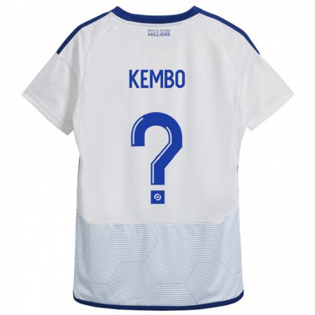 Kandiny Enfant Maillot Driss Kembo #0 Blanc Tenues Extérieur 2023/24 T-Shirt