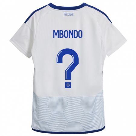 Kandiny Enfant Maillot Fredy André Mbondo #0 Blanc Tenues Extérieur 2023/24 T-Shirt