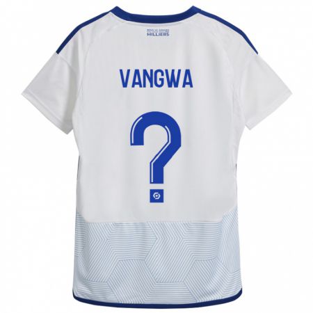 Kandiny Enfant Maillot Jilva Vangwa #0 Blanc Tenues Extérieur 2023/24 T-Shirt