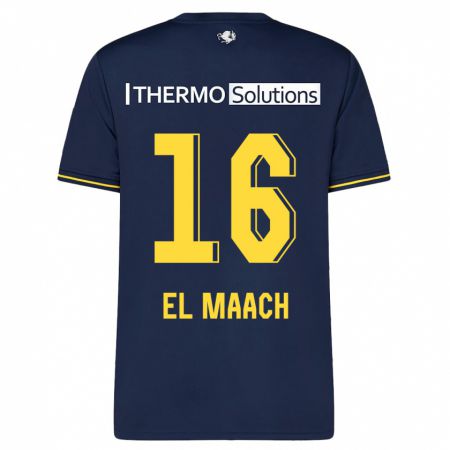 Kandiny Enfant Maillot Issam El Maach #16 Marin Tenues Extérieur 2023/24 T-Shirt