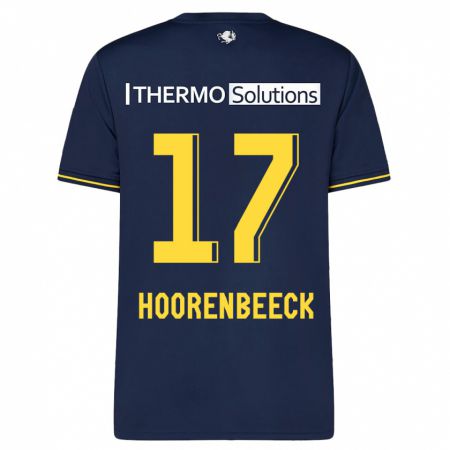 Kandiny Enfant Maillot Alec Van Hoorenbeeck #17 Marin Tenues Extérieur 2023/24 T-Shirt