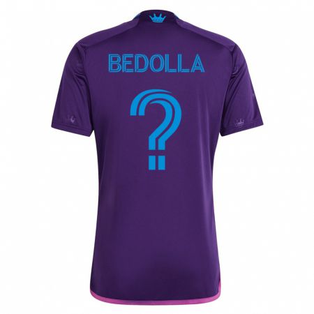 Kandiny Enfant Maillot Brando Bedolla #0 Violet Tenues Extérieur 2023/24 T-Shirt