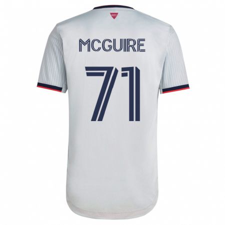 Kandiny Enfant Maillot Nolan Mcguire #71 Blanc Tenues Extérieur 2023/24 T-Shirt
