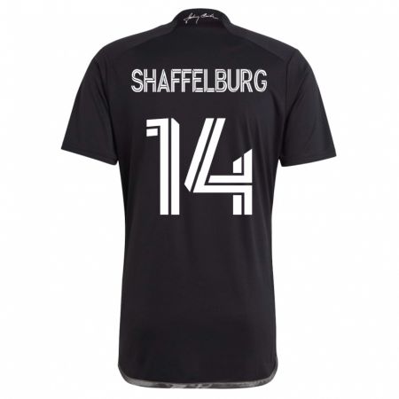 Kandiny Enfant Maillot Jacob Shaffelburg #14 Noir Tenues Extérieur 2023/24 T-Shirt