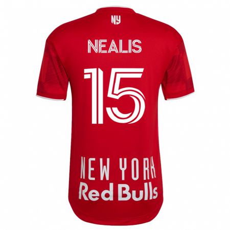 Kandiny Enfant Maillot Sean Nealis #15 Beige-Doré Tenues Extérieur 2023/24 T-Shirt