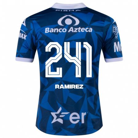 Kandiny Enfant Maillot Eduardo Ramírez #241 Bleu Tenues Extérieur 2023/24 T-Shirt