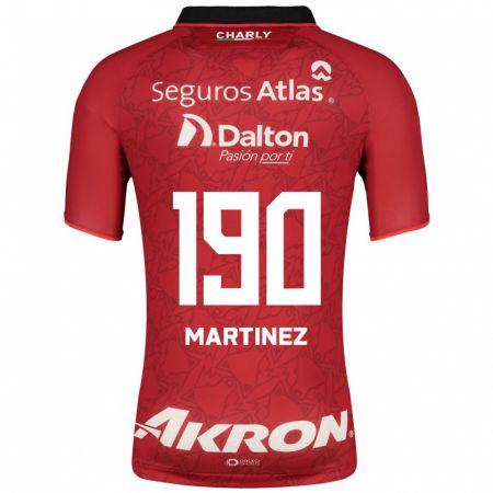 Kandiny Enfant Maillot Luis Carlos Martínez #190 Rouge Tenues Extérieur 2023/24 T-Shirt