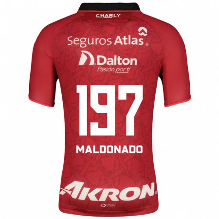 Kandiny Enfant Maillot Leonardo Pérez Maldonado #197 Rouge Tenues Extérieur 2023/24 T-Shirt