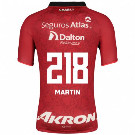 Kandiny Enfant Maillot Jorge San Martín #218 Rouge Tenues Extérieur 2023/24 T-Shirt